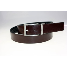 Fashion reversible buckle smooth genuine leather belt man belt